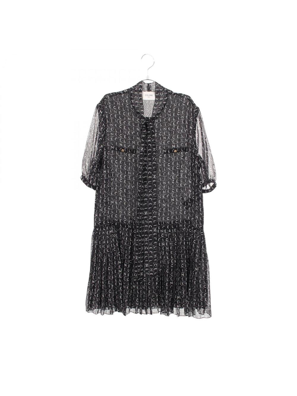 Celine Triomphe Buttons Logo Pleated #282178C10B